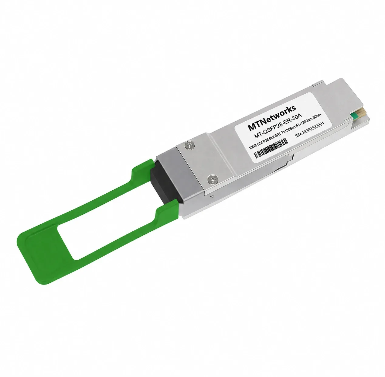 MTNetworks QSFP28 100G Bidi ER1 Tx1305nm/Rx1309nm 30km