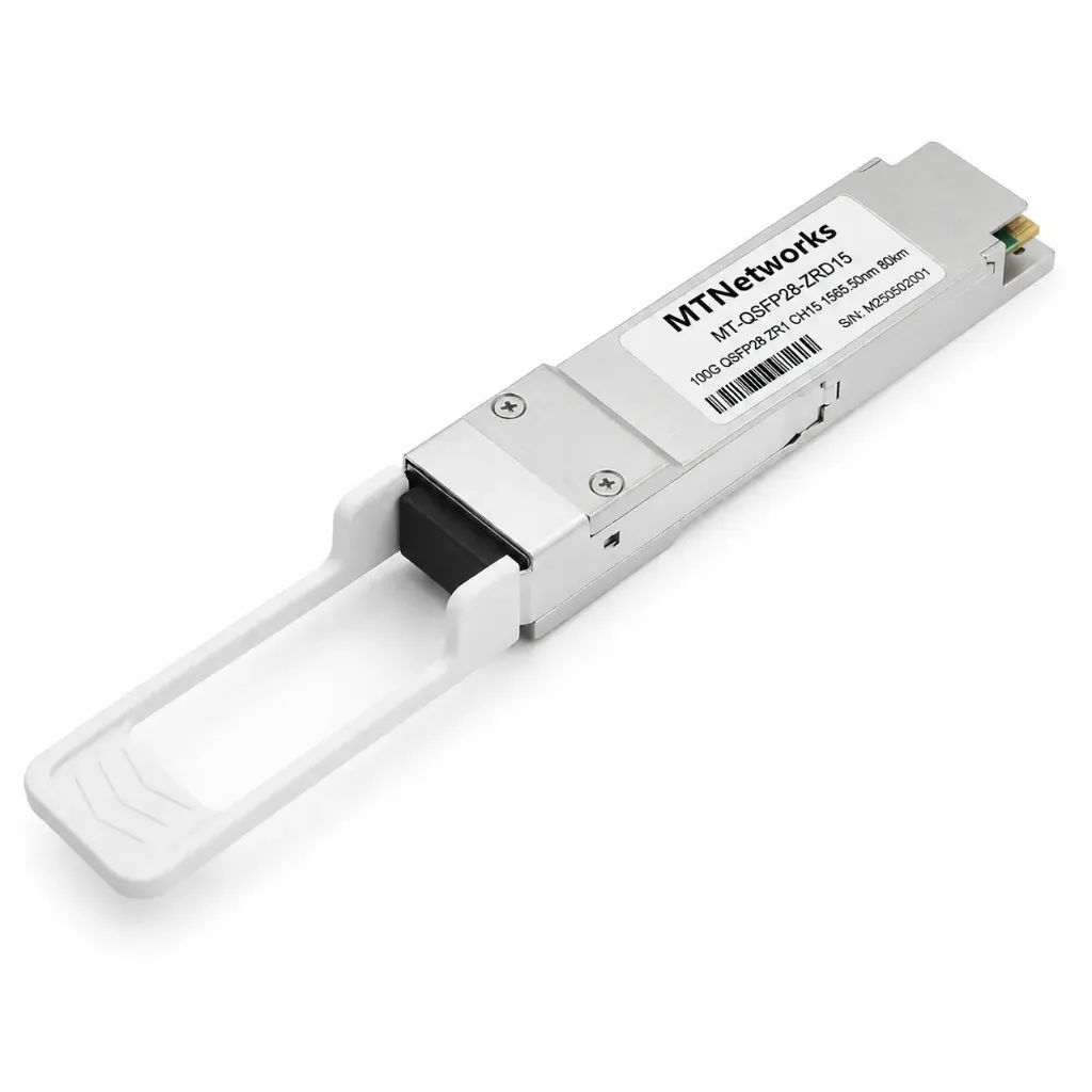 [MT-QSFP28-ZRD15] MTNetworks QSFP28 100G ZR1 DWDM CH15 1565.50nm 80km