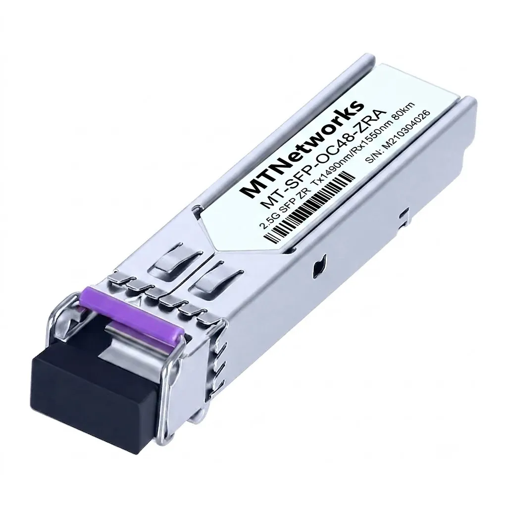 [MT-SFP-OC48-ZRA] MTNetworks SFP BIDI 2.5G ZR SDH/STM-16 SONET/OC-48 Tx1490nm/Rx1550nm 80km