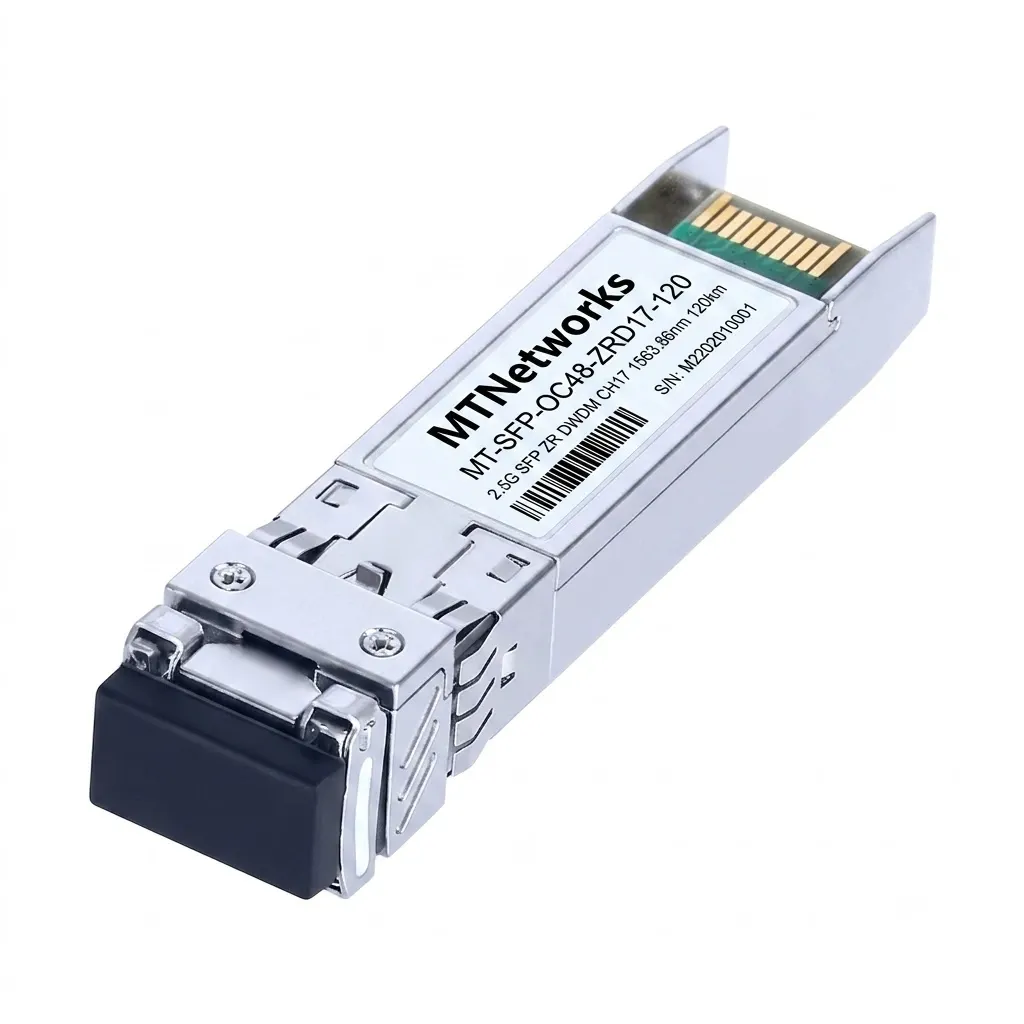 [MT-SFP-OC48-ZRD17-120] MTNetworks SFP 2.5G ZR SDH/STM-16 SONET/OC-48 DWDM CH17 1563.86nm 120km