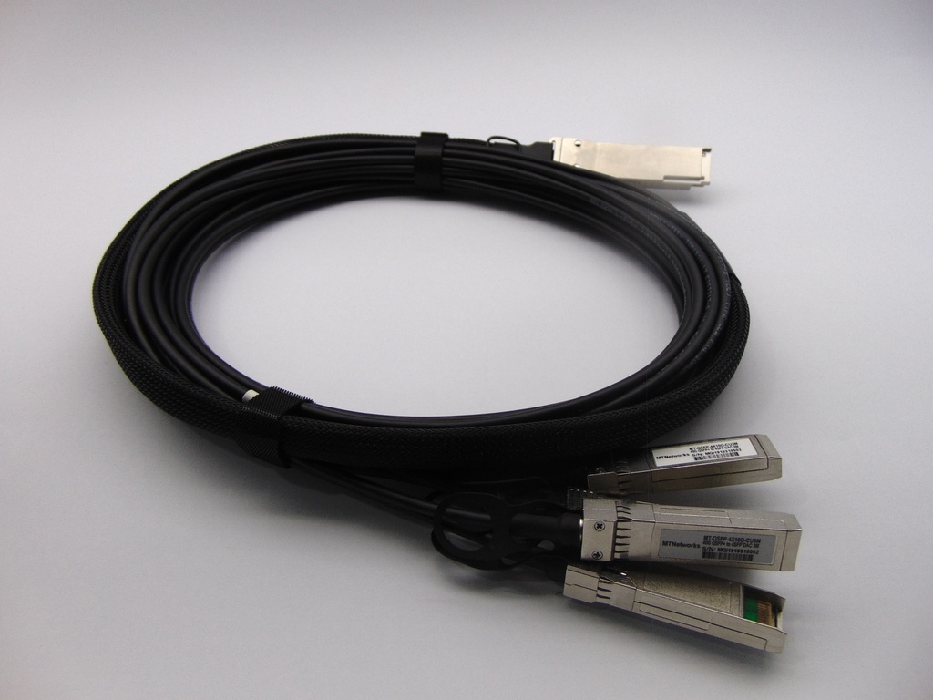 MTNetwork 40G QSFP+ to 4x10G SFP+ Breakout Direct Active Cable, 3M