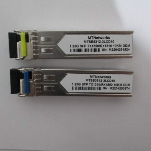 [MTSB3512-3LCD20] MTNetworks SFP BIDI 1.25G LR TX 1310nm/1550nm DDM LC 20km