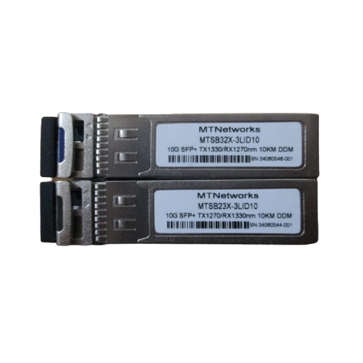 [MTSB32X-3LCD10] MTNetworks SFP+ BIDI 10G LR TX 1330nm/1270nm 10km